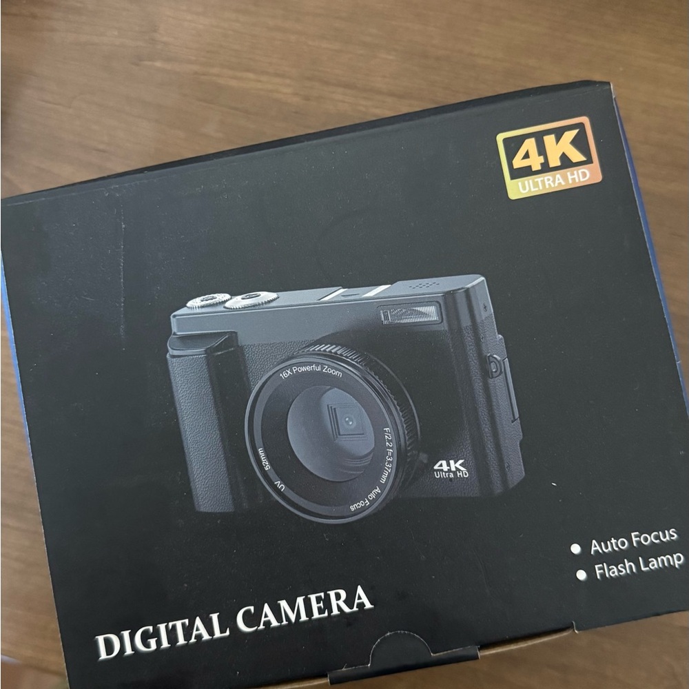 4K Ultra HD Digital Camera - Black